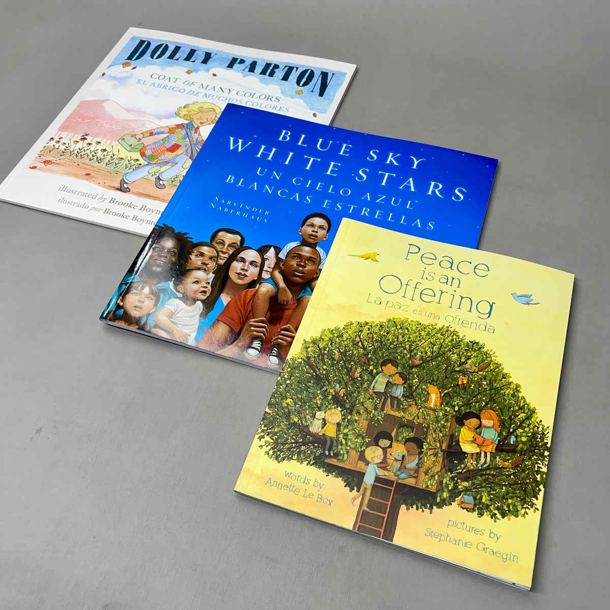 DIAL Penguin Random House 3-Book Set: Peace Is An Offering, Blue Sky White Stars, Coat Of Many Colors (New)
