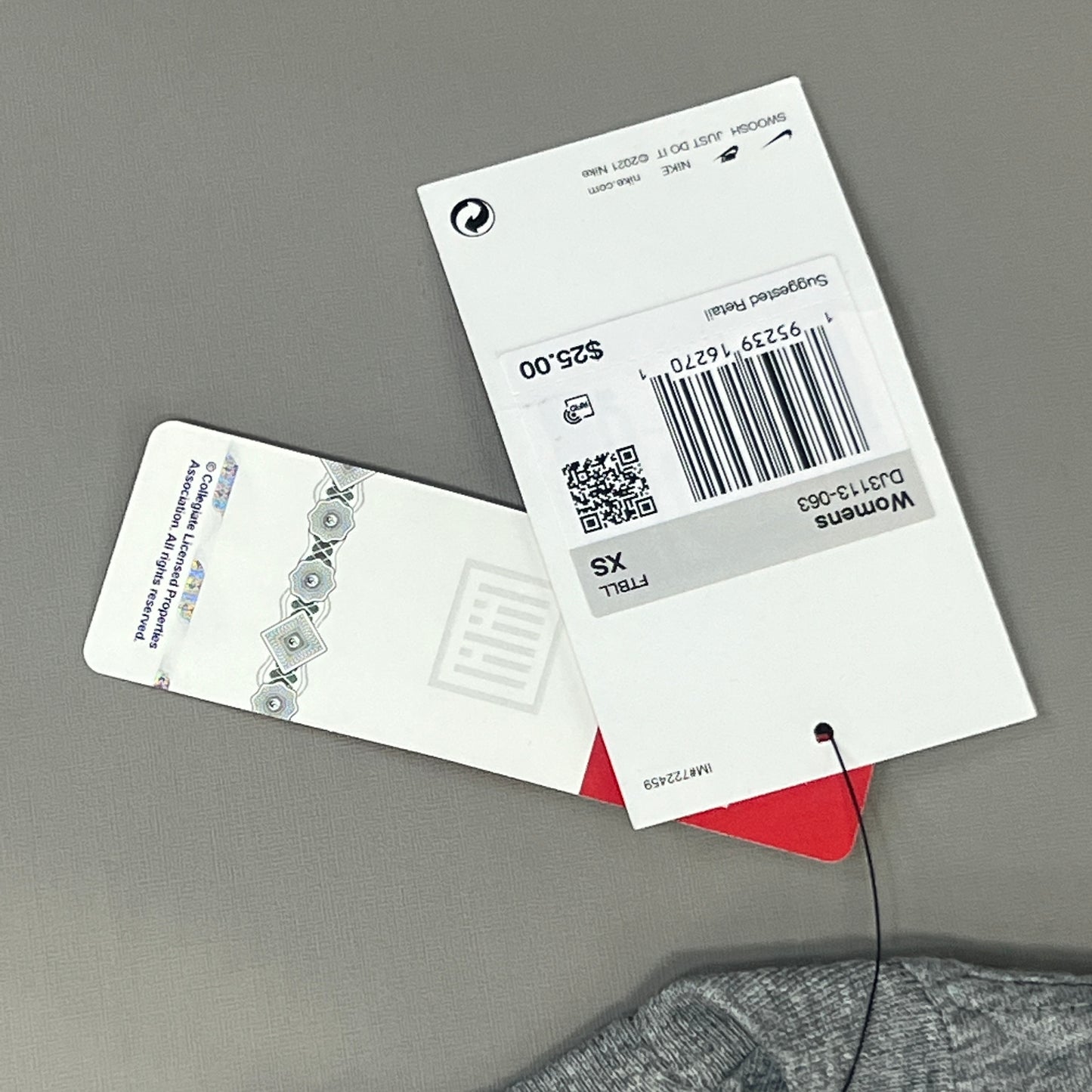 NIKE USC Interlock Trojans Logo Dri-Fit T-Shirt Women's Sz XS Grey DJ3113-063 (New)