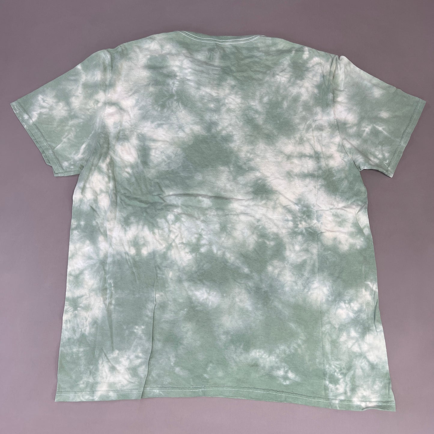 MTV Mint and White Tie-Dye Short Sleeve T-Shirt Women's Sz XL 86947(New)
