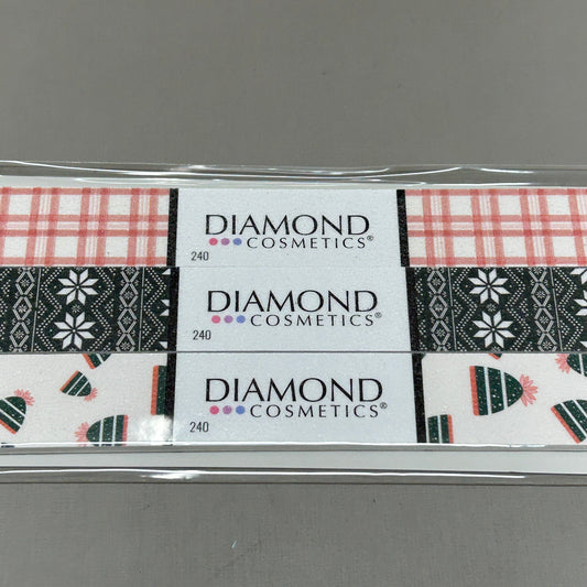 ZA@ DIAMOND COSMETICS 3 Packs of 3! Holiday Nail Files Multiple Prints 85386DT (New) D