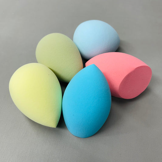 z@ SMOKE & MIRRORS 5-PIECE Blending Sponges & Reusable Cup & Straw (New)