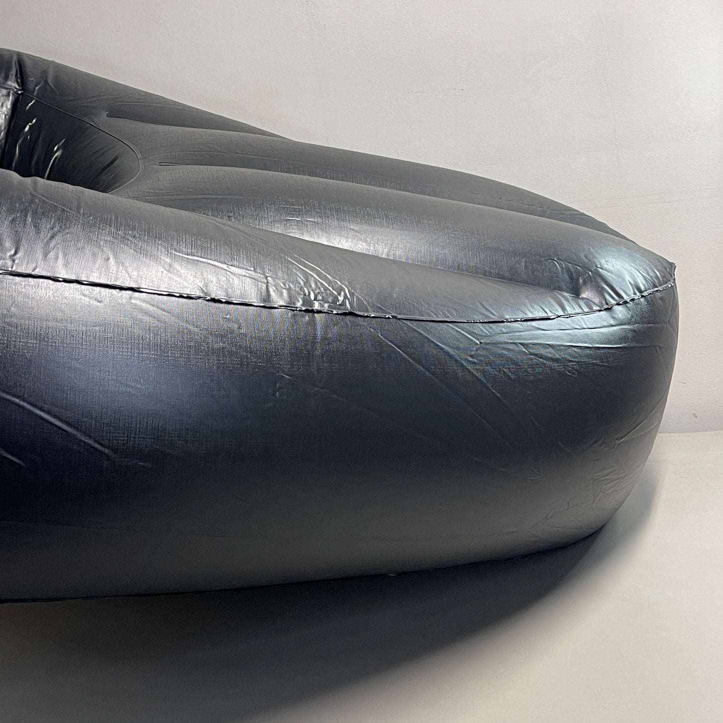 ZA@ BOOTY BEAN BAG BBL Big Inflatable Air Mattress Black 24" Oval With More Support (New)