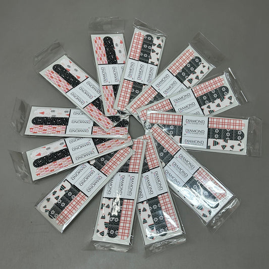ZA@ DIAMOND COSMETICS 12 Packs of 3! Holiday Nail Files Multiple Prints 85386DT (New) K