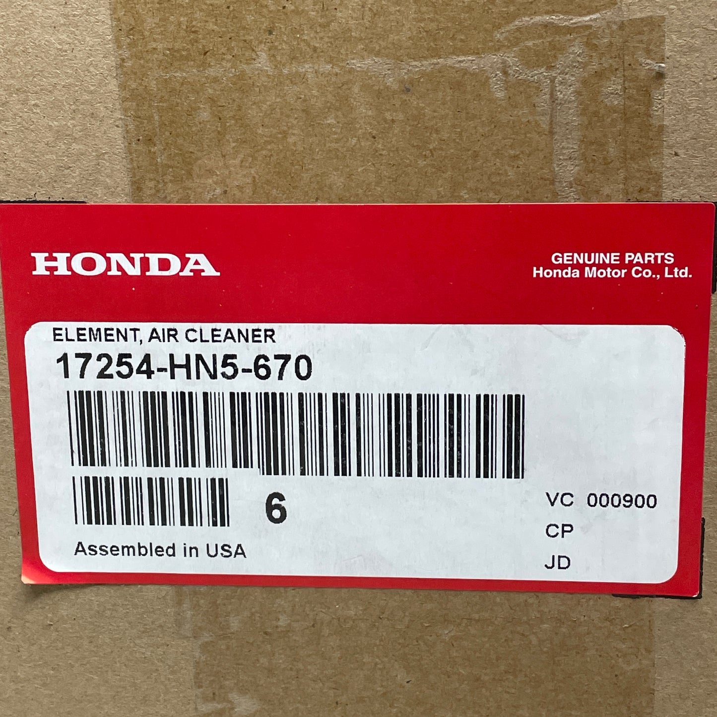 HONDA Air Filter Cleaner 6 Pack For Rancher 350 400 2000-2006 17254-HN5-670 (New)