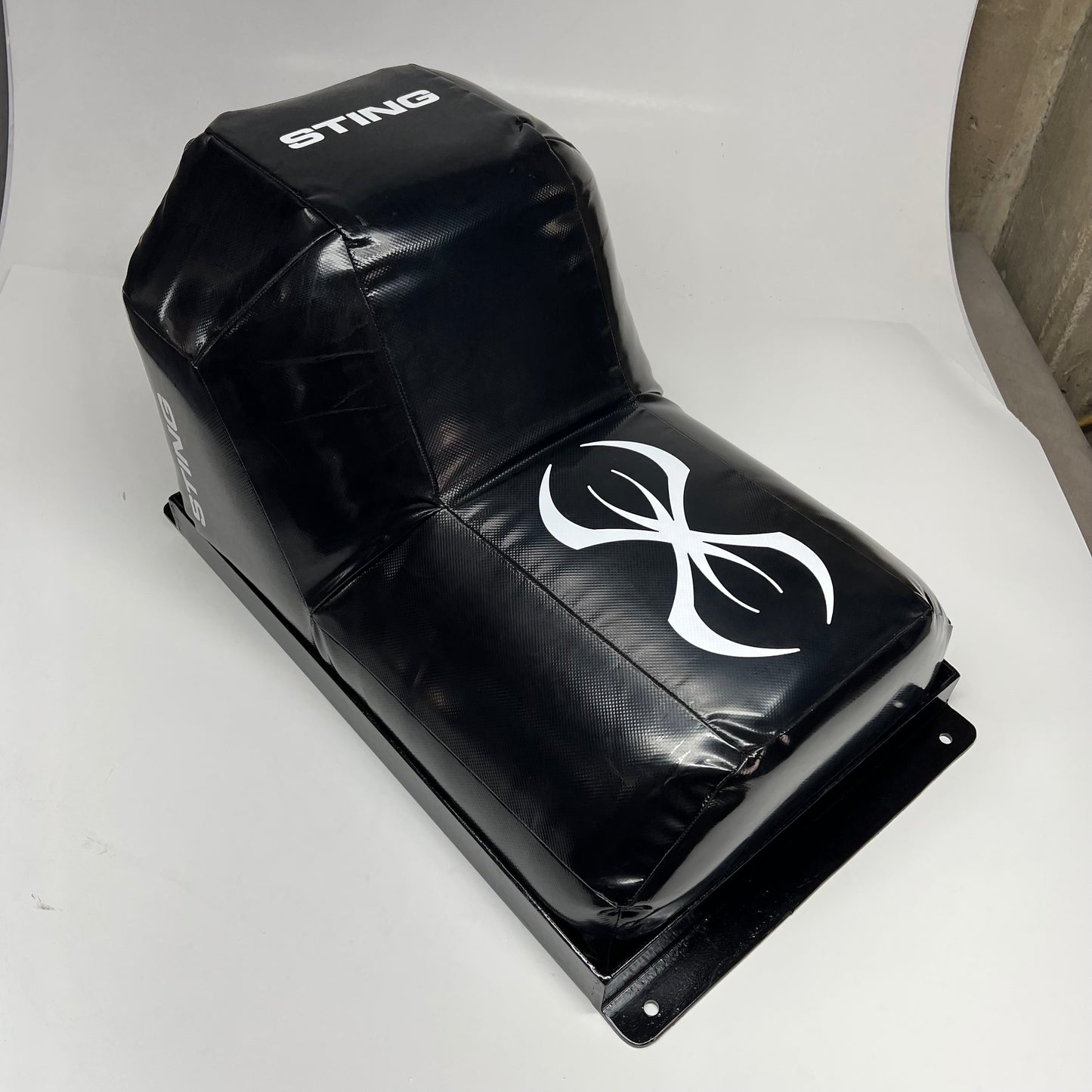 STING Angled Uppercut Fixed Wall Punching Bag High Density 28"x17"x16" Black