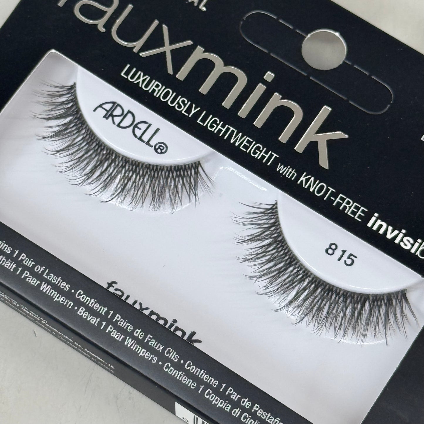 ARDELL (4 PACK, 1 PAIR EACH) Fauxmink Eyelashes Lightweight Knot Free 815