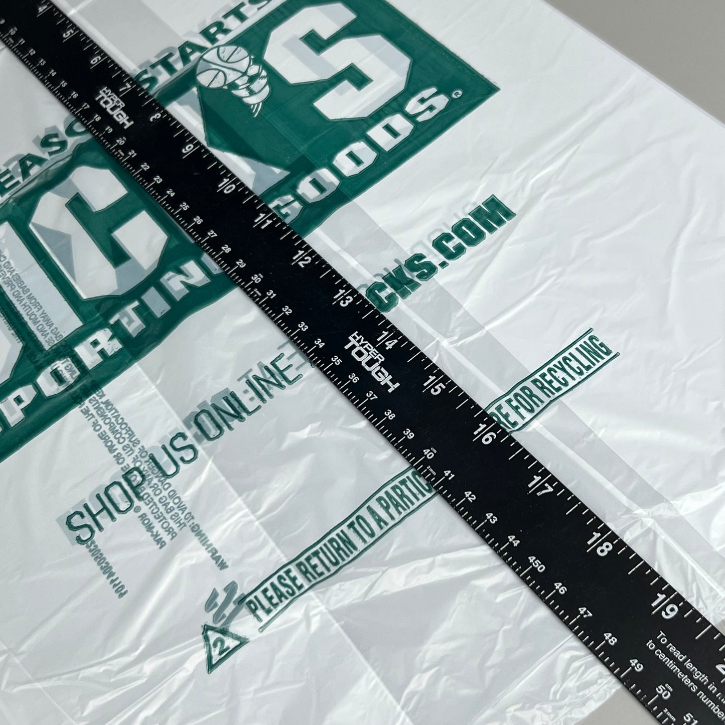 ZA@ DICK’S SPORTING GOODS 1000 Medium Plast-T-Stack Bags 12x8x25 G
