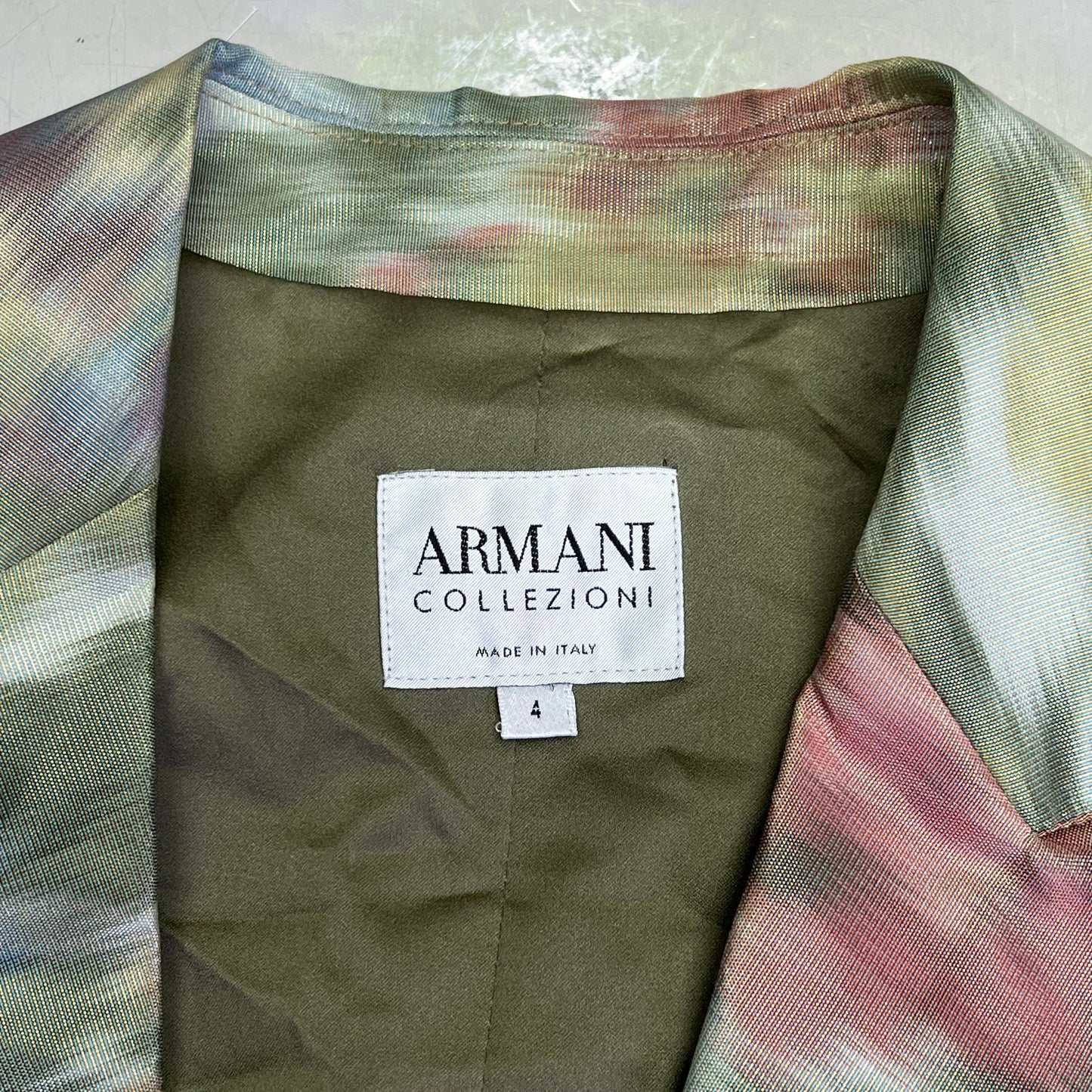 ARMANI COLLEZIONI Floral Print Blazer w/ Button Rose Women's Sz 4 (Pre-Owned)