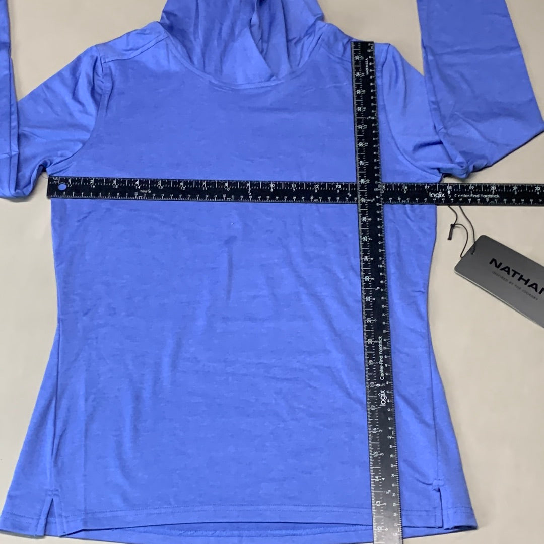NATHAN 365 Hooded Long Sleeve Shirt Women's Sz XS Baja Purple NS50080-70025-XS (New)