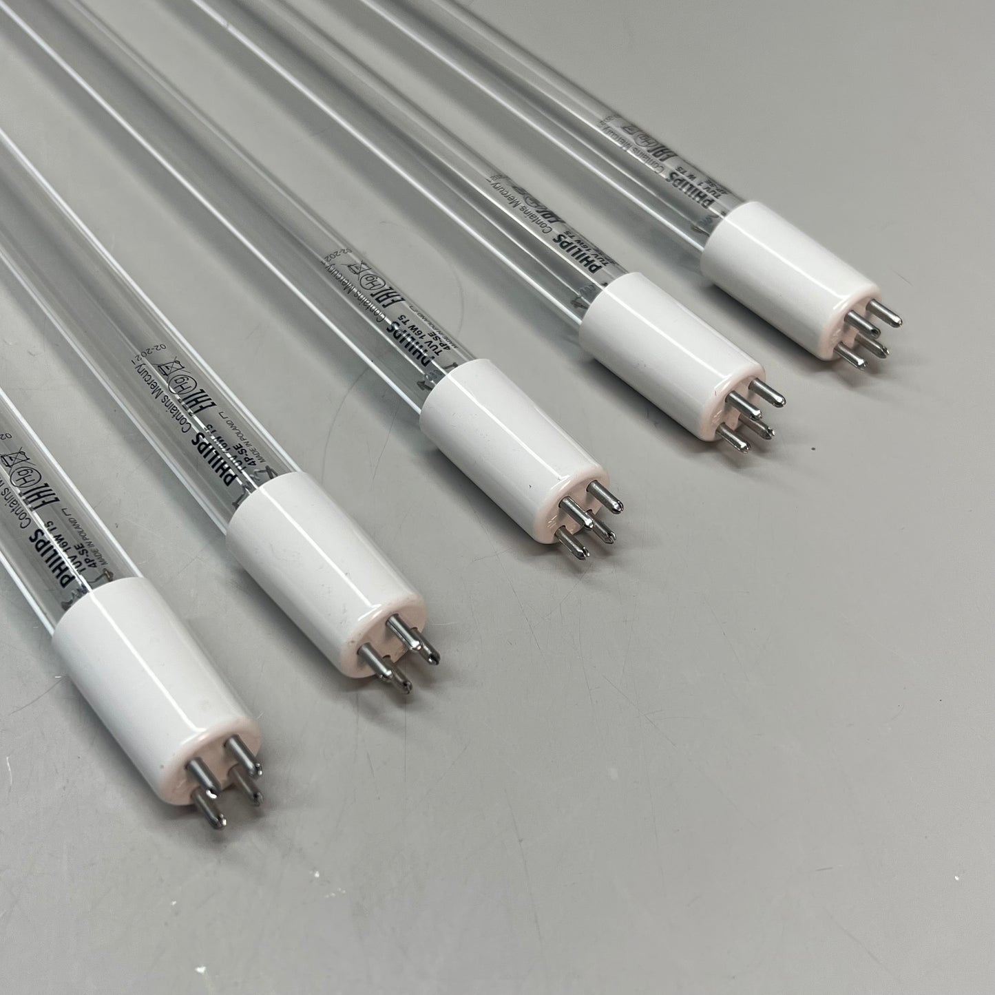 PHILIPS (5 PACK) Germicidal Florescent Tube Light 13" 16 W TUV 16W T5 4P-SE