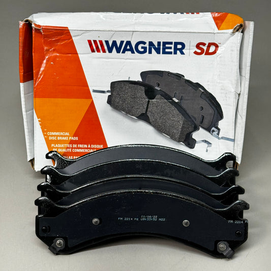 WAGNER SD SevereDuty Disc Brake Pad Set 8 1/2" x 2" Black SX909