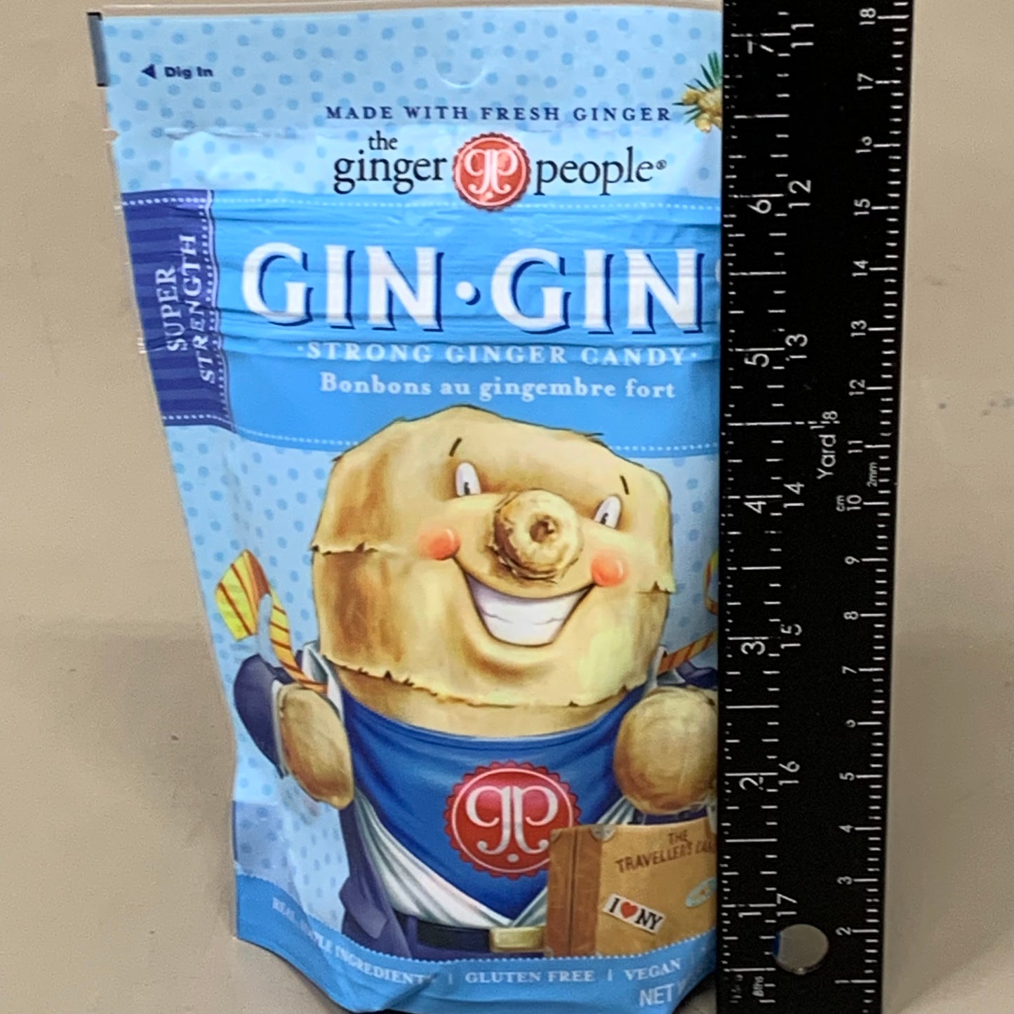 GIN GINS Super Strength Individually Wrapped Healthy Candy 30 oz Bag