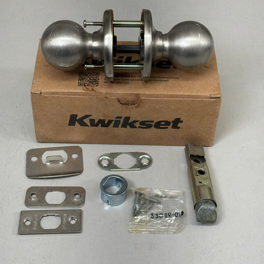 KWIKSET Polo Interior Passage Non-Locking Doorknob Satin Nickel 92001-556