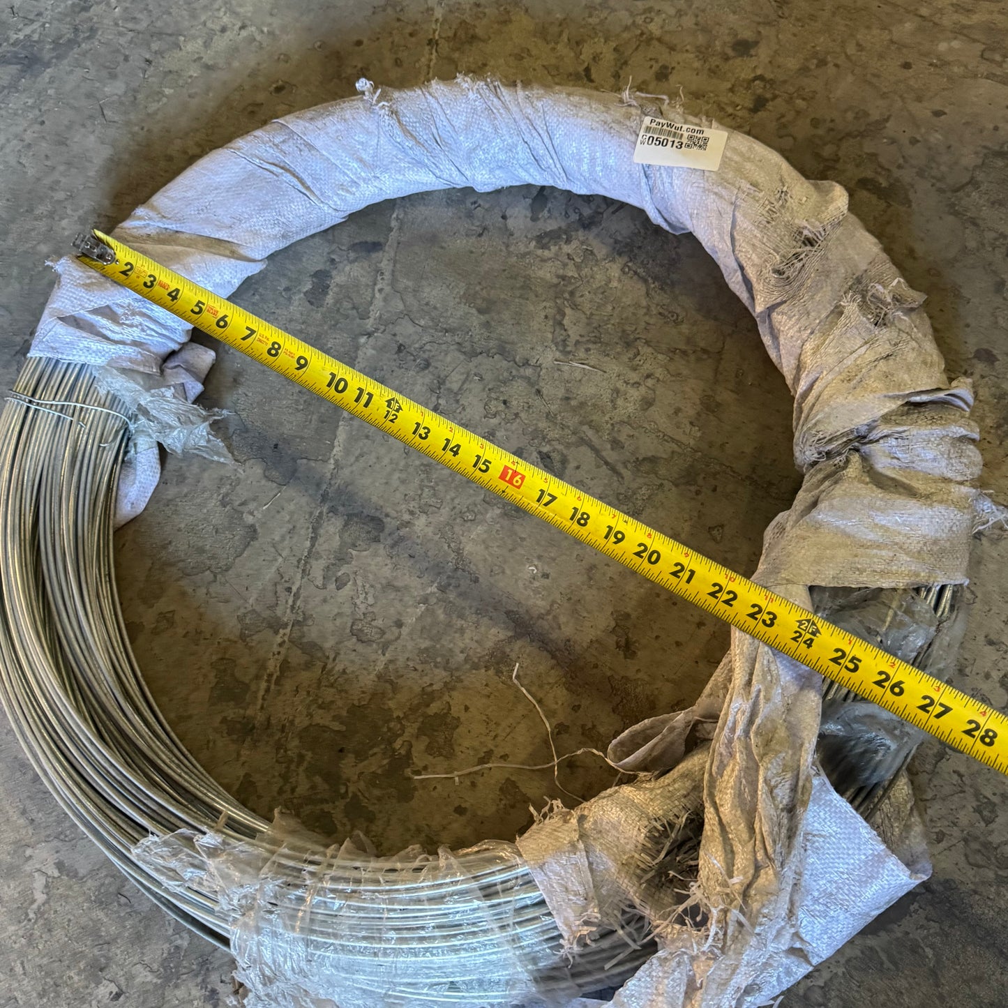 Galvanized Steel Baling Wire 50 Lb Coil 10 Guage Steel ~1,000'