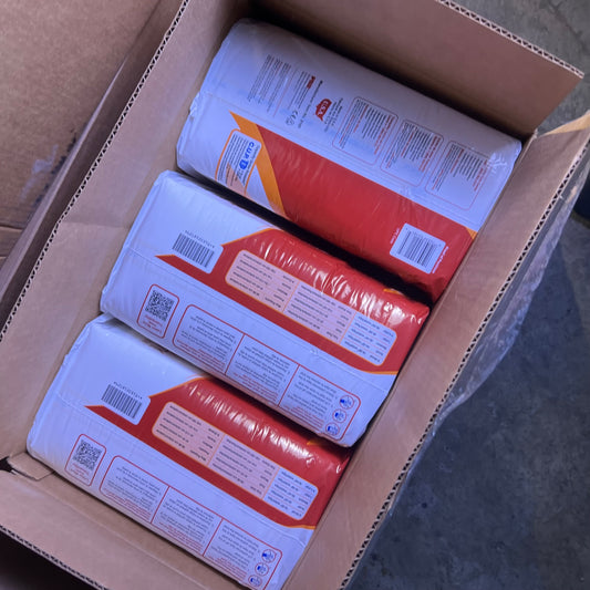 ZA@ Pallet of MIXED TRANQUILITY Disposable Briefs Sz L/XL, Dust Sheet, Air Filters19X23X1 - 12X12X2 (AS-IS)