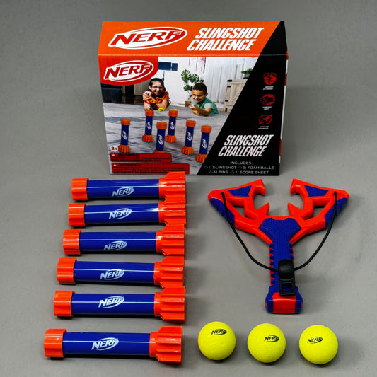 NERF Slingshot Challenge Indoor/Outdoor Comfort Grip 100% Kid Powered Kid Safe