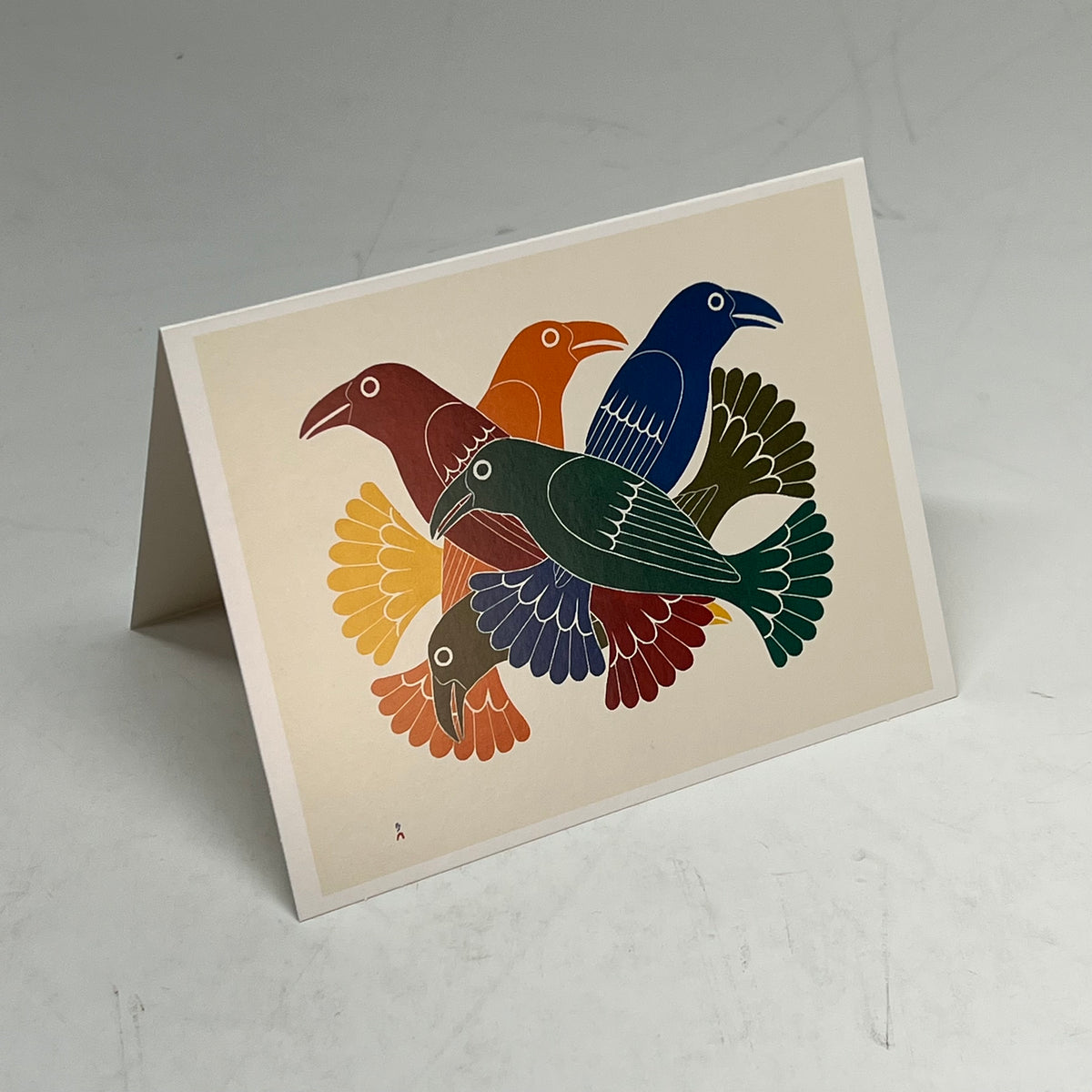 POMEGRANATE (2 PACK, 16 EACH) Inuit Art Kinngait Notecards W/ Envelope  4x5"