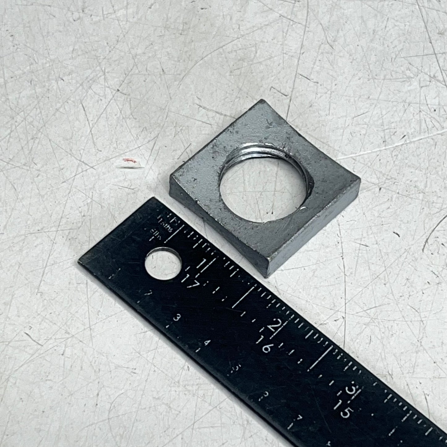 ALLIED BOLT (100 PACK) Steel Concave Square Locknut 1" Silver 22015