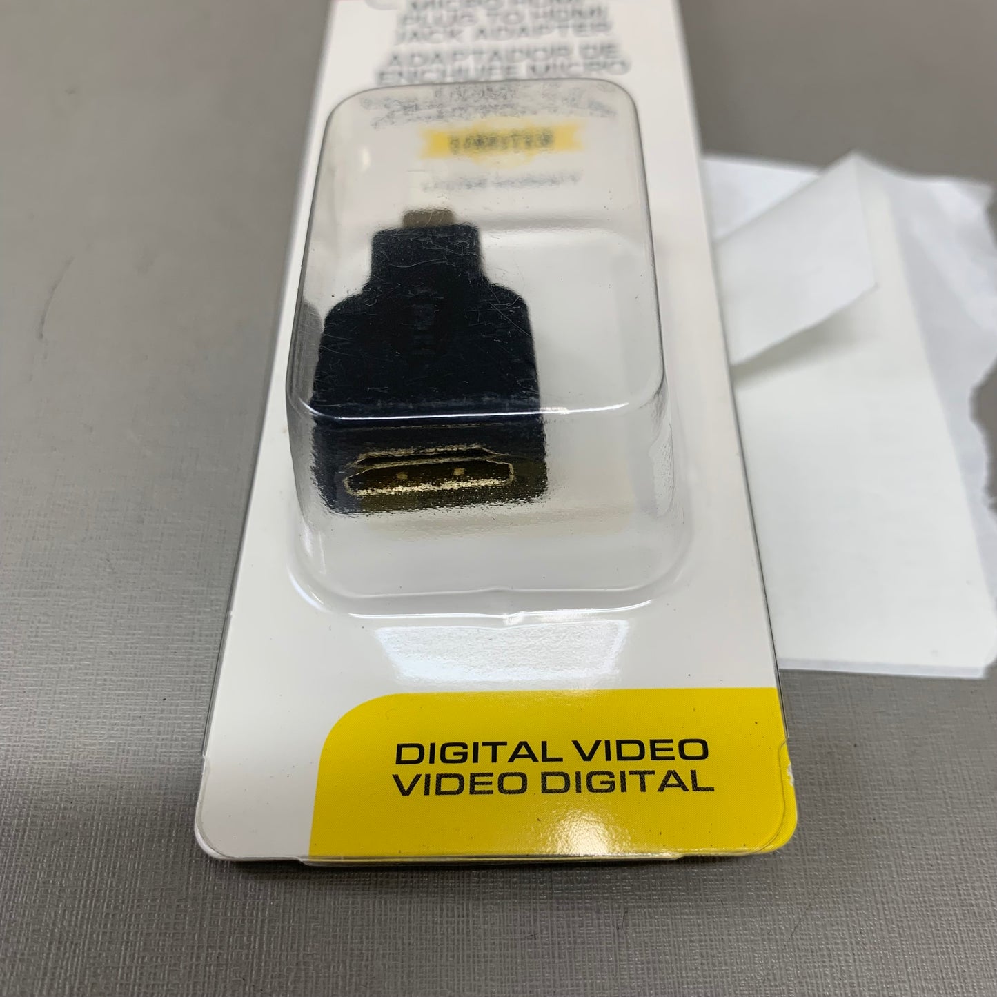 MONSTER Micro HDMI Plug To HDMI Jack Adapter 1 x 3 x 6 inches Black 140674-00