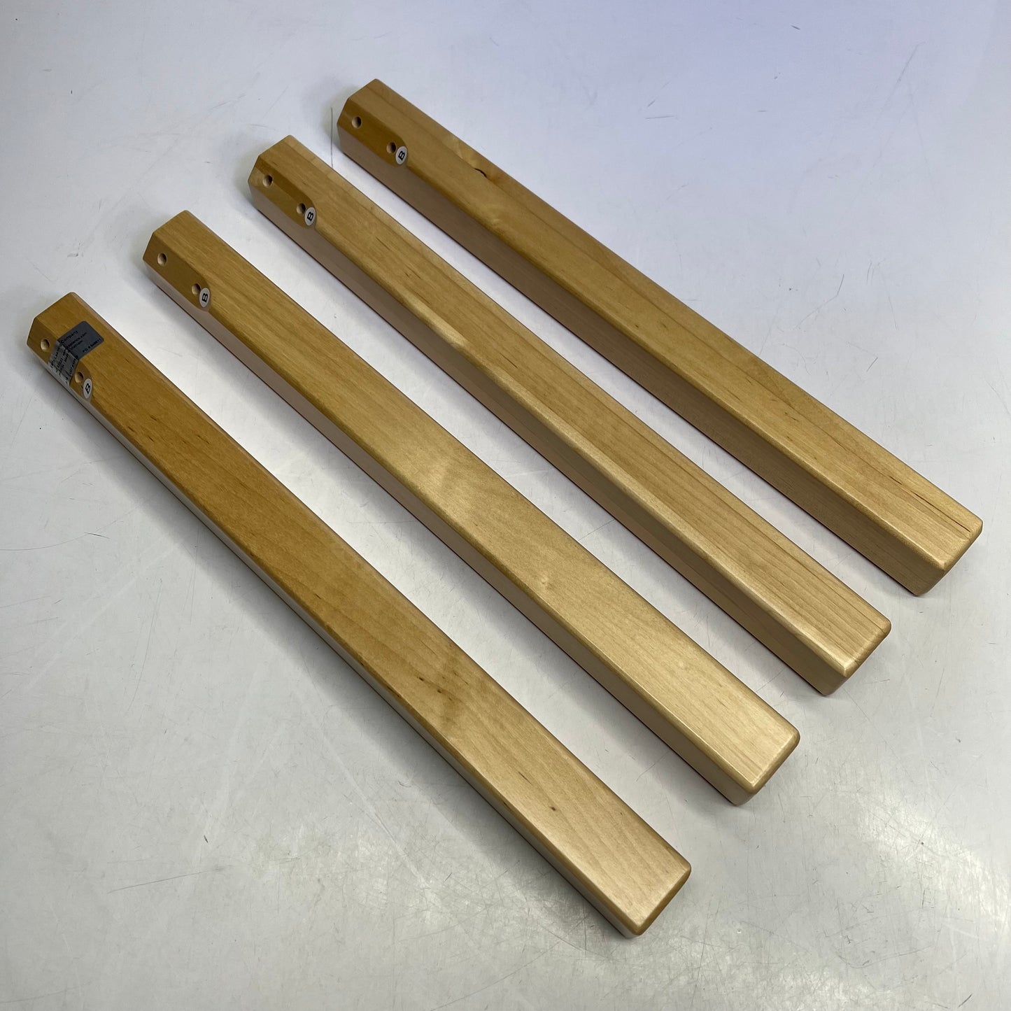 KAPLAN Caroline Birch Table Legs For Adjustable Rectangle Table 18" Tan 87024-18