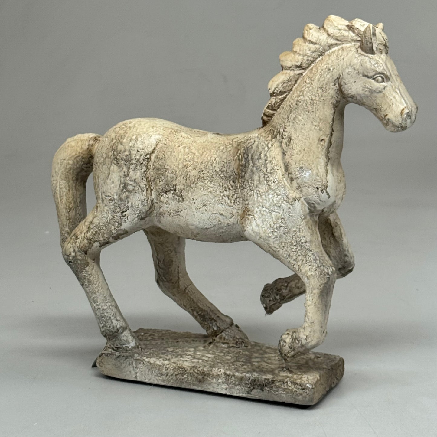 RAZ IMPORTS Distressed Horse Statue Home Decoration 14" Tan 4509914