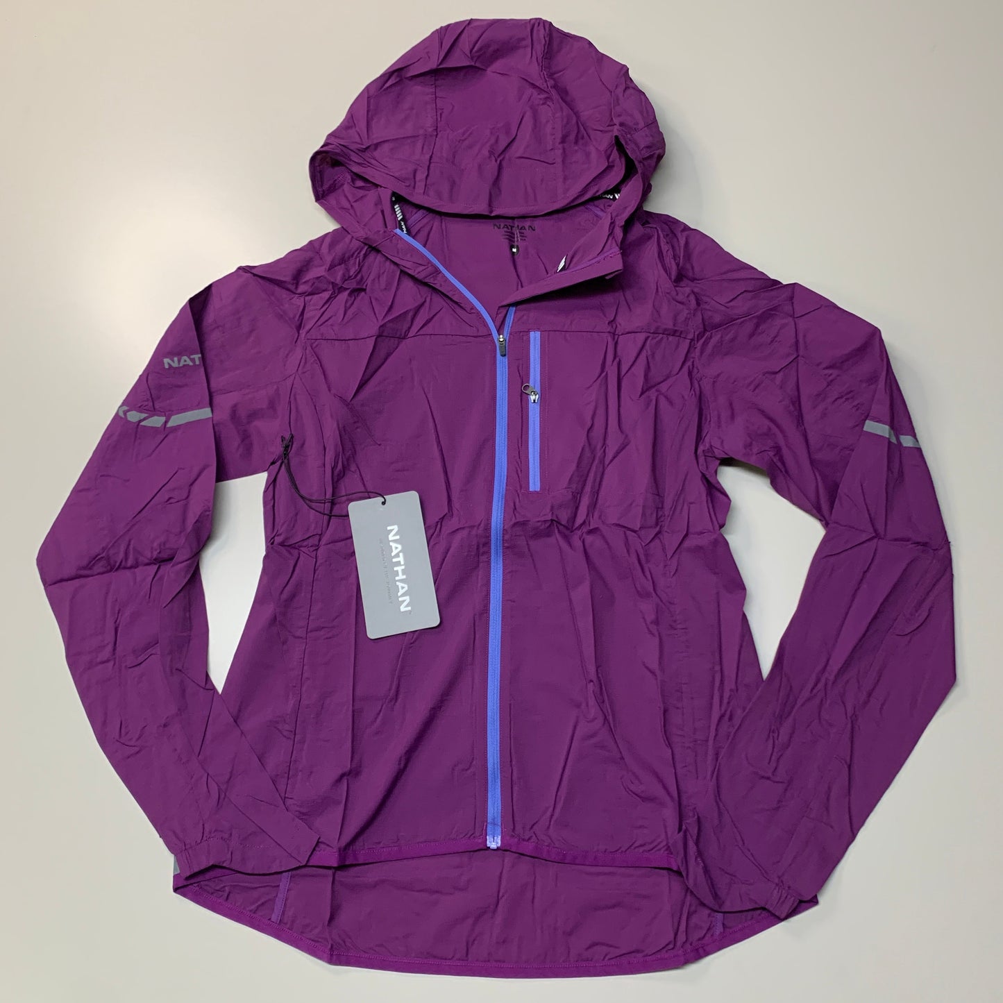 NATHAN Stealth Jacket W/ Hood Women's Plum Size XS NS90080-70030-XS