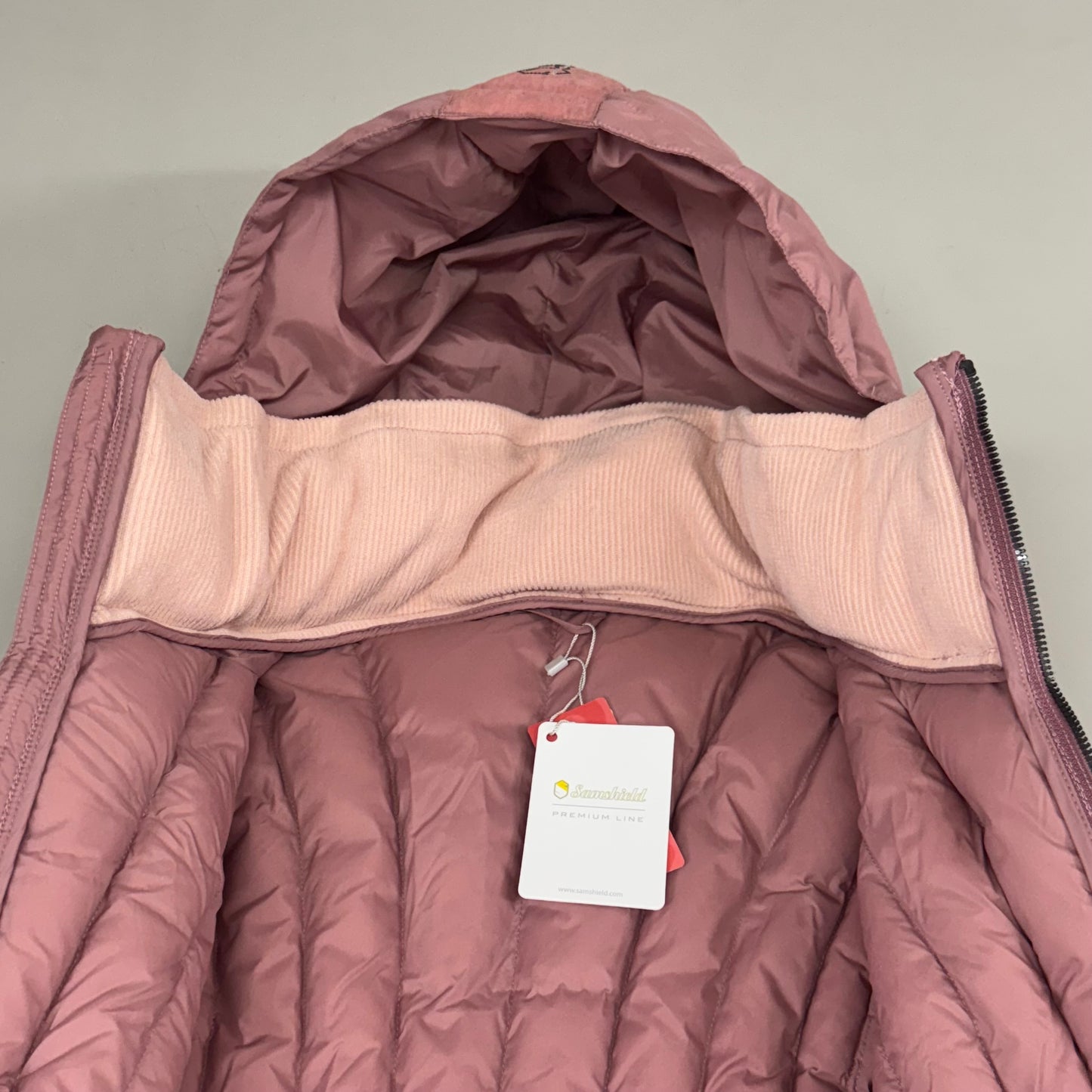 SAMSHIELD Courchevel Equestrian Winter Jacket Coat Women’s Sz S Blush Pink