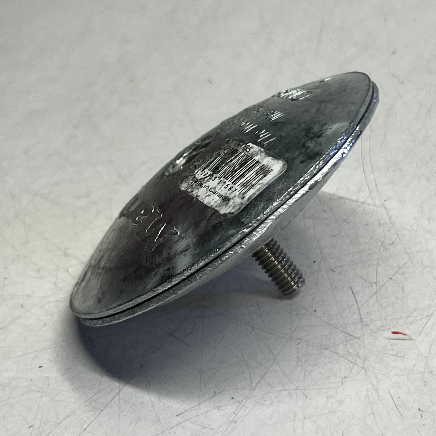 MARTYR Zinc Rudder & Trim Anodes 33-3/4 Zn W/Slot Steel CMR03S