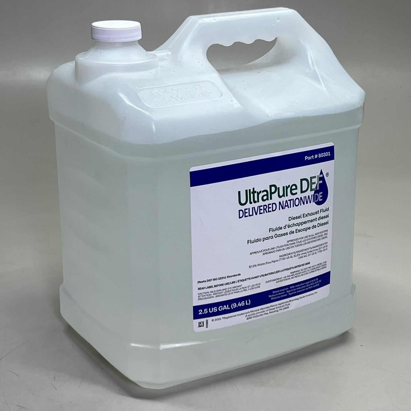 ZA@ ULTRAPUREDEF Diesel Exhaust Fluid 2-2.5Gal 80301 (New) L