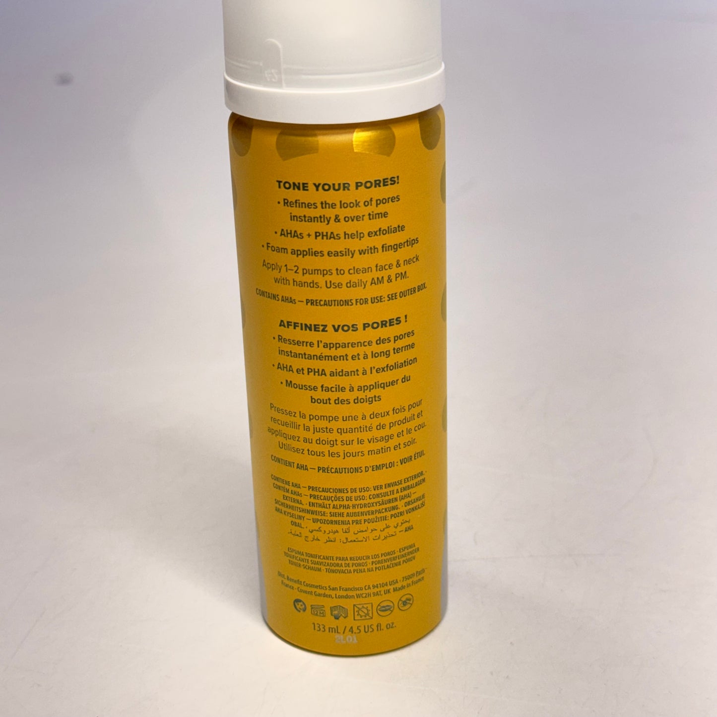 ZA@ BENEFIT The Pore Fessional Tight 'n Toned 4.5 Fl Oz + Good Cleanup 5 Fl Oz Set A