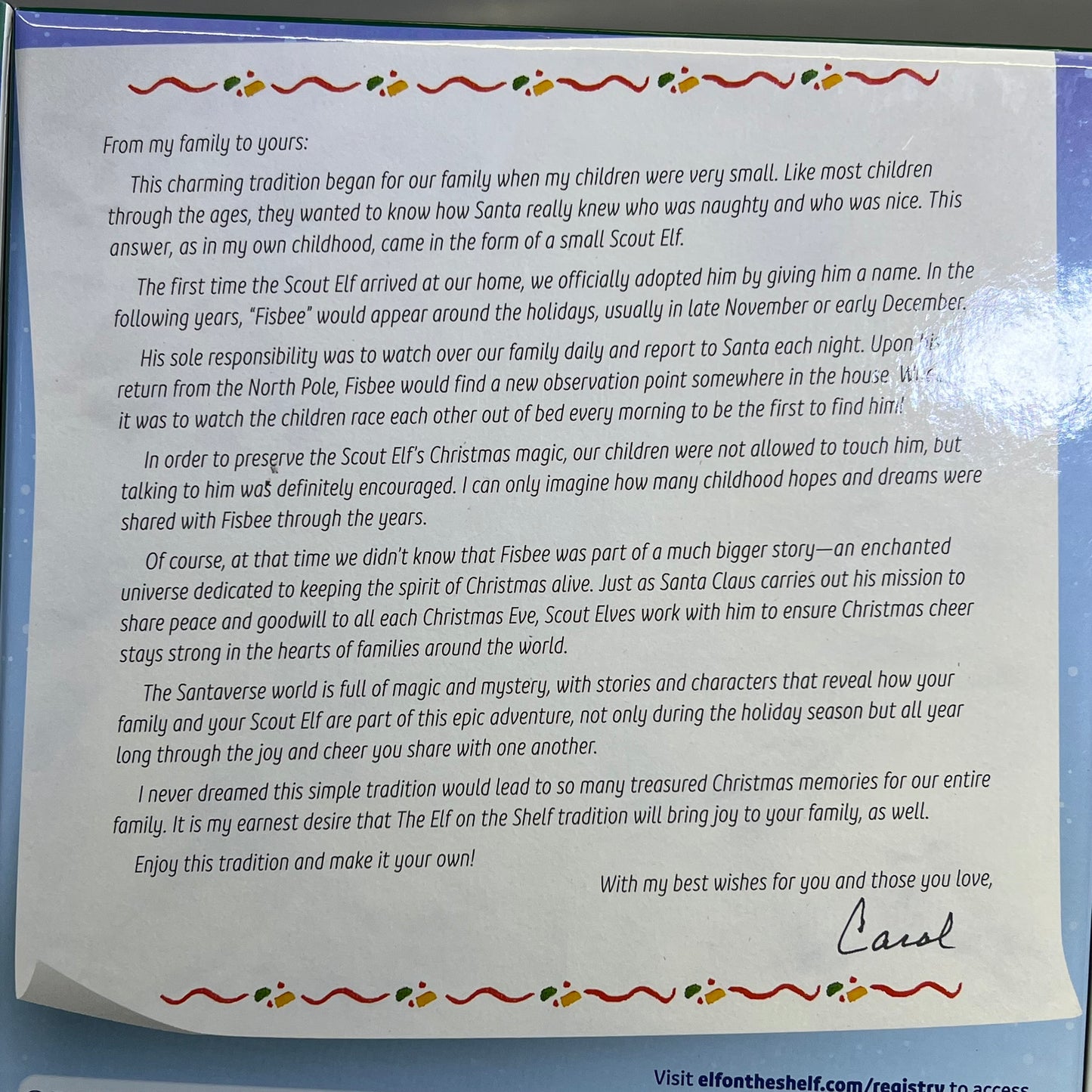 SANTAVERSE The Elf On The Shelf Doll & Hardback Book A Christmas Tradition