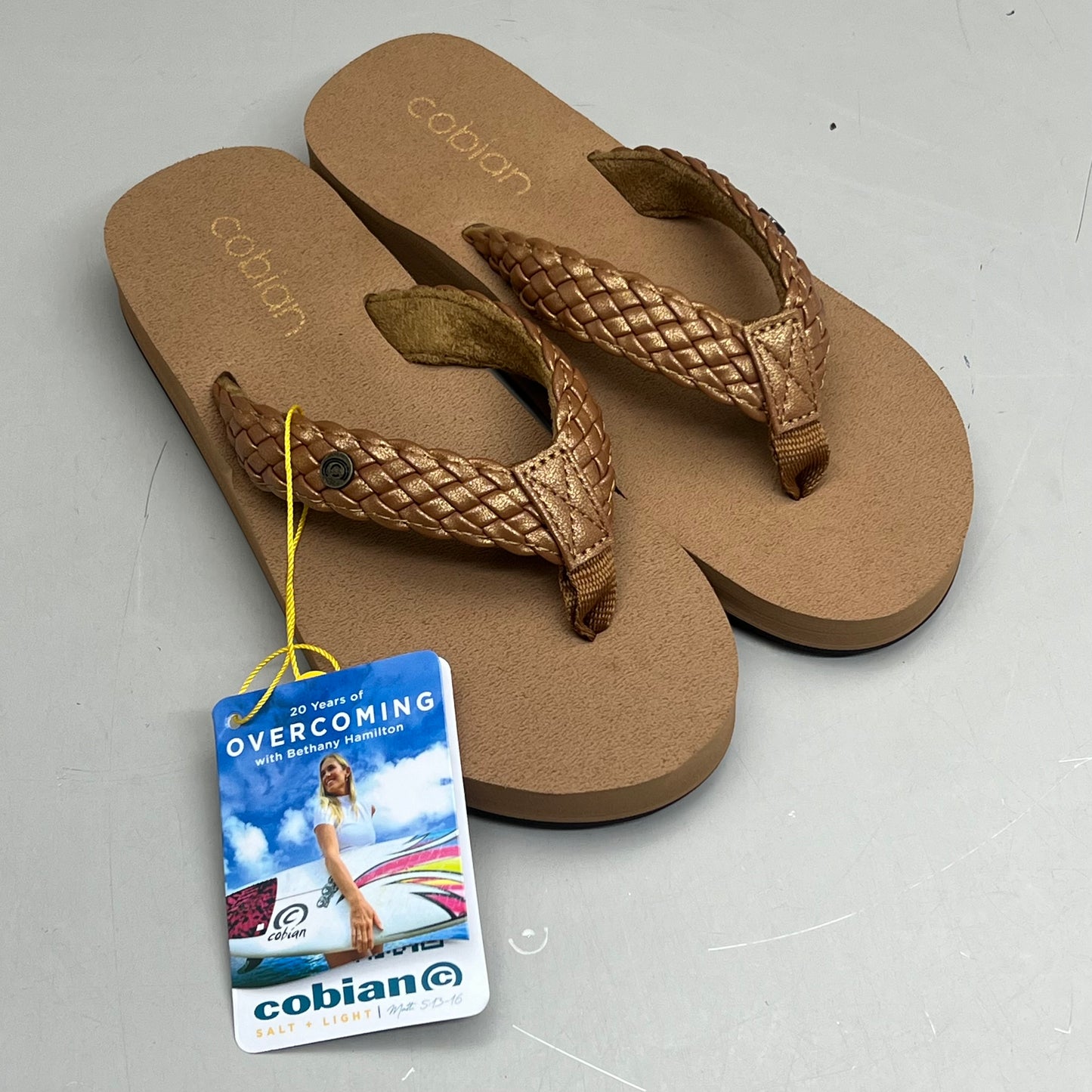 COBIAN Braided Bounce Sandals Women's SZ 7, EU 37 Chestnut BRB10-210-7