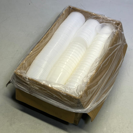 GLOBE (100 PACK) Multi-Purpose Container, Economy Style, Separate Snap Lid 8 oz 271009
