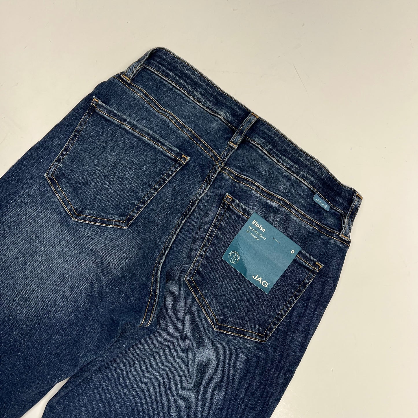 SILVER JEANS CO Eloise Boot Elastic Waist Jean Women's Sz 0/32 San Antonio Blue