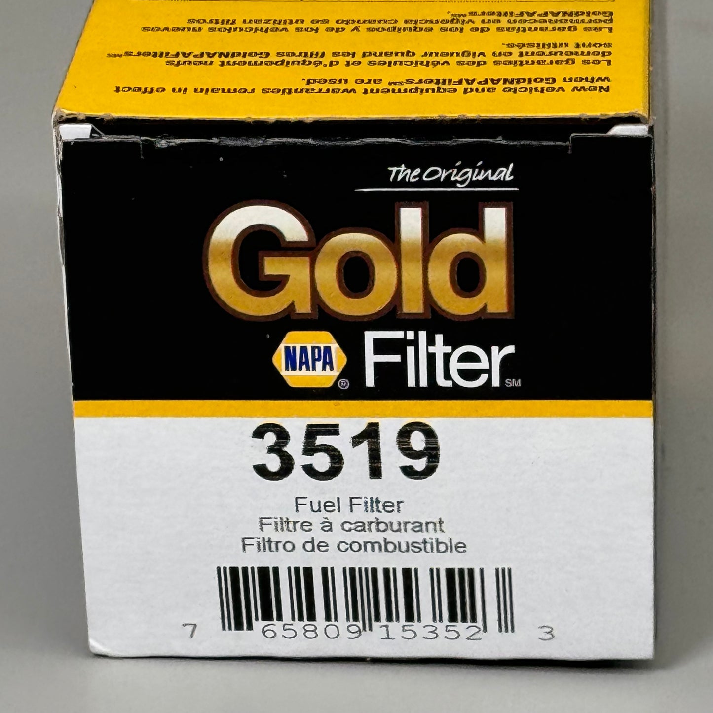 NAPA Original Gold Fuel Filter Enhanced Cellulose Material 3/4"-16 Thread 3519