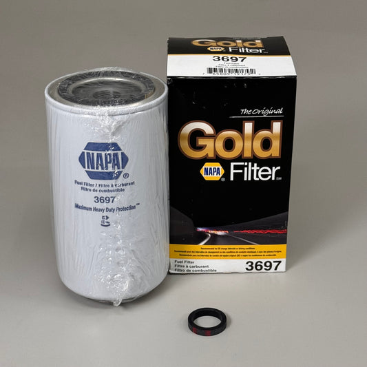 NAPA The Original Gold Fuel Filter Diesel Fluid Type 7/8"-14 Thread Size 3697