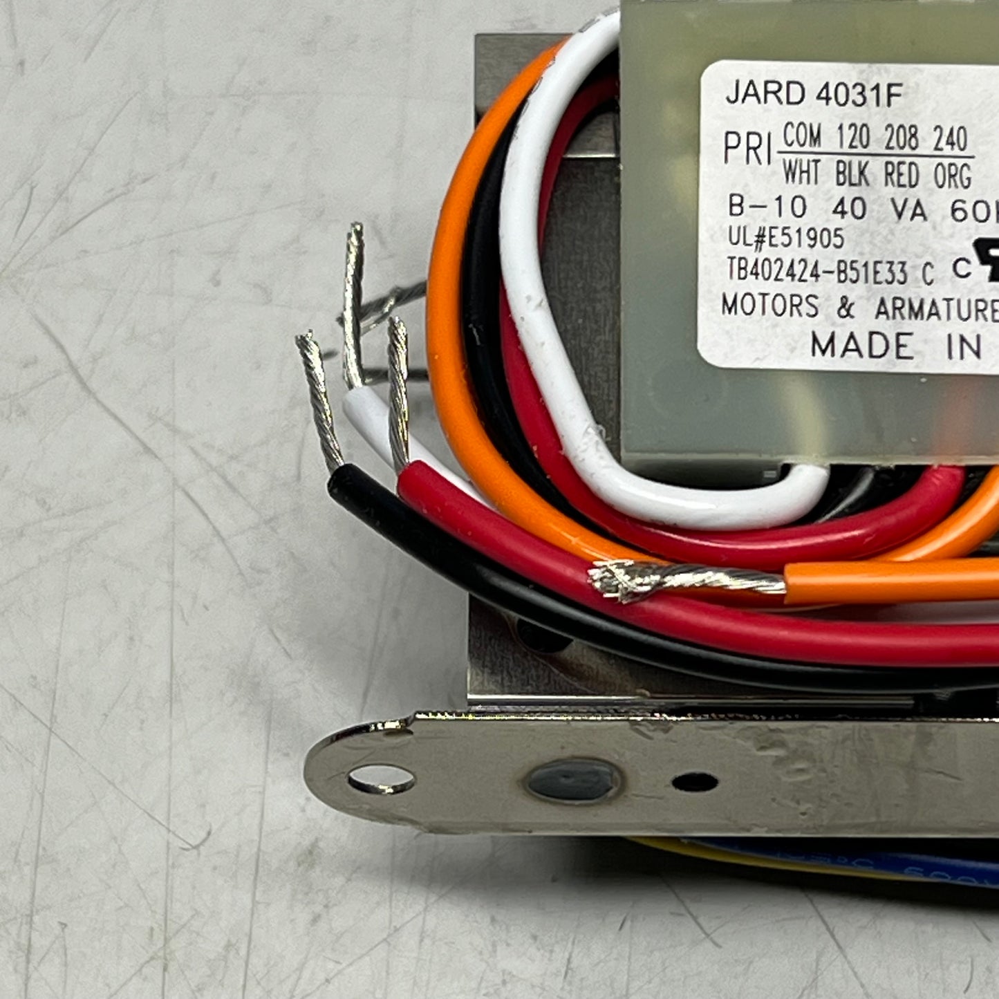 MARS Jard Foot Mount Control Transformer 120/208/240 24V 40VA 44504