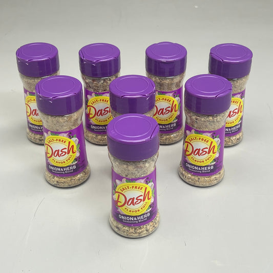 DASH (8 PACK) Onion & Herb Salt-Free Seasoning 101 Servings per 2.5 oz BB 07/26