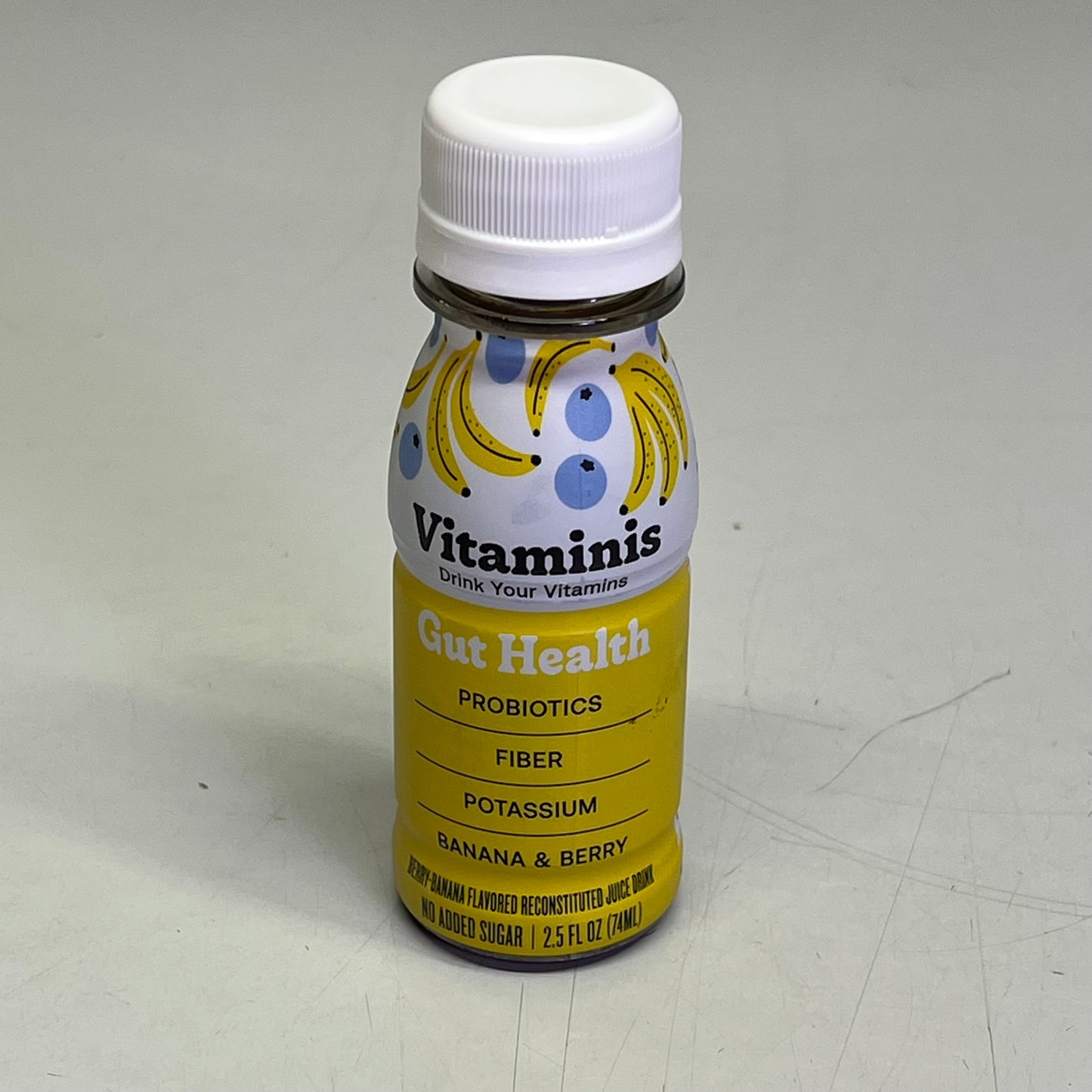 VITAMINIS (12 PACK) Gut Health Banana & Berry Flavor 100% Vegan BB 03/27