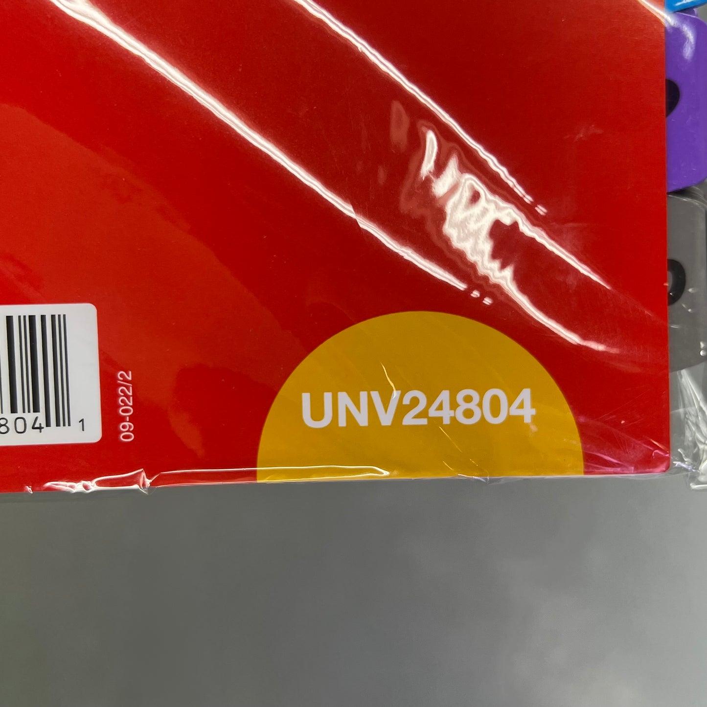 ZA@ UNIVERSAL  (1 PACKET, 6 SETS EACH) Deluxe Table Of Contents Dividers For Printers Multicolor/White