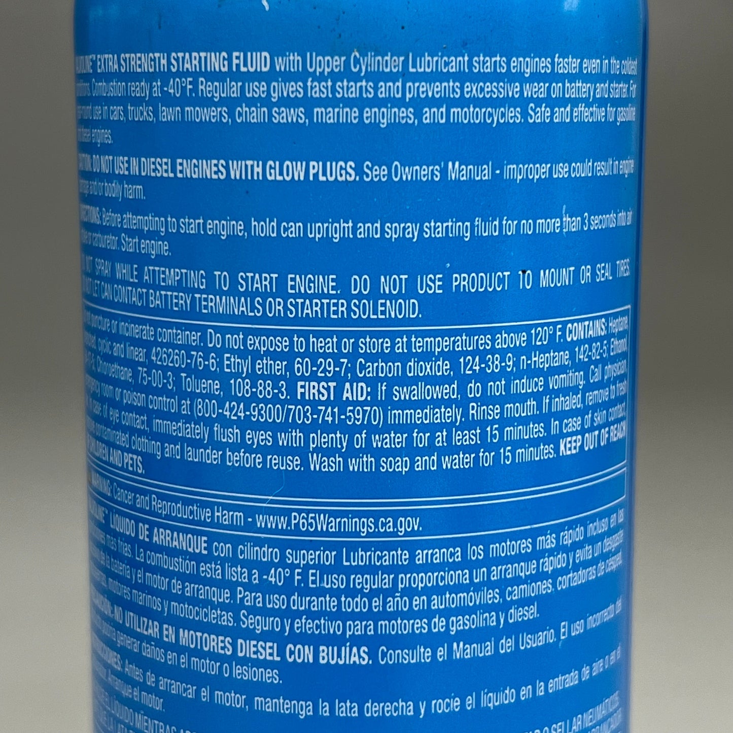 ZA@ VALVOLINE (12 PACK) Starting Fluid Extra Strength 11 oz per Can B