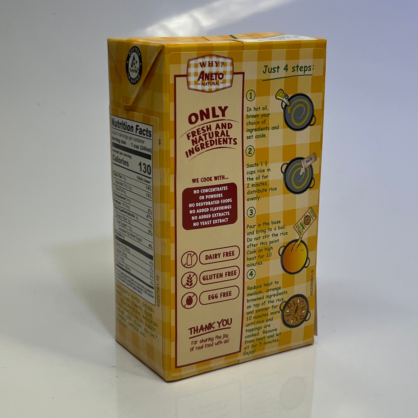 ZA@ ANETO (6 PACK) Valencian Paella Base 1 L BB 11/26 A