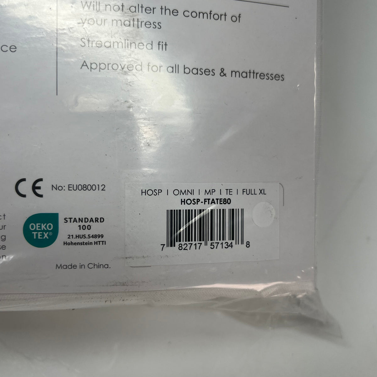 PURE CARE Omni Guard Total Encasement Mattress Protector Full XL White FTATE80