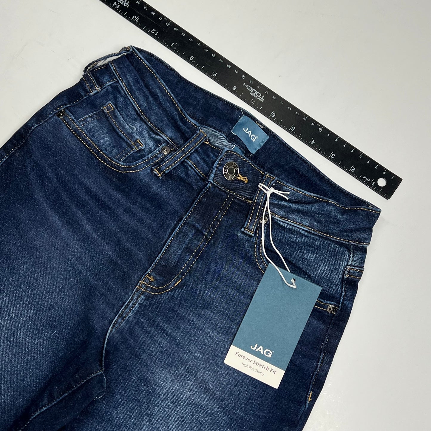 JAG Forever Stretch Fit High Rise Skinny Jeans Women's Sz S/29 Cadet Blue