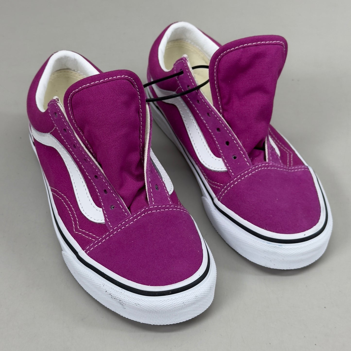VANS Old Skool Sneakers Canvas & Suede Women's Sz 5.0 Men's Sz 3.5 Purple As-is