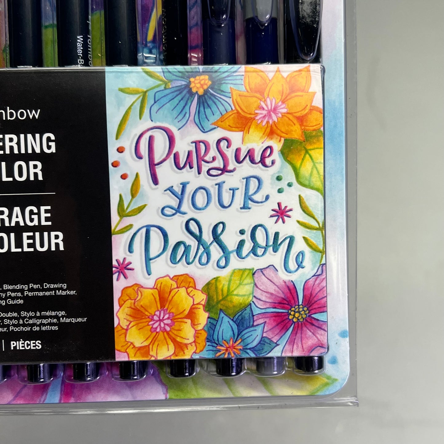 TOMBOW Updated “Lettering In Color” Set For Lettering Design 10 Piece 15257