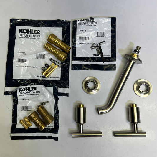 KOHLER Purist Wall Mount Faucet Trim Vibrant Brushed Nickel T14413-4-BN (Nicked)