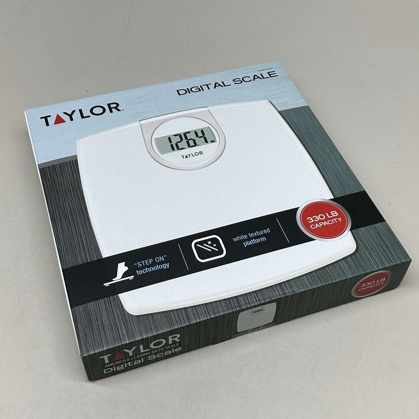 TAYLOR Digital Bathroom Scale White Textured Finish 702940133 (New)