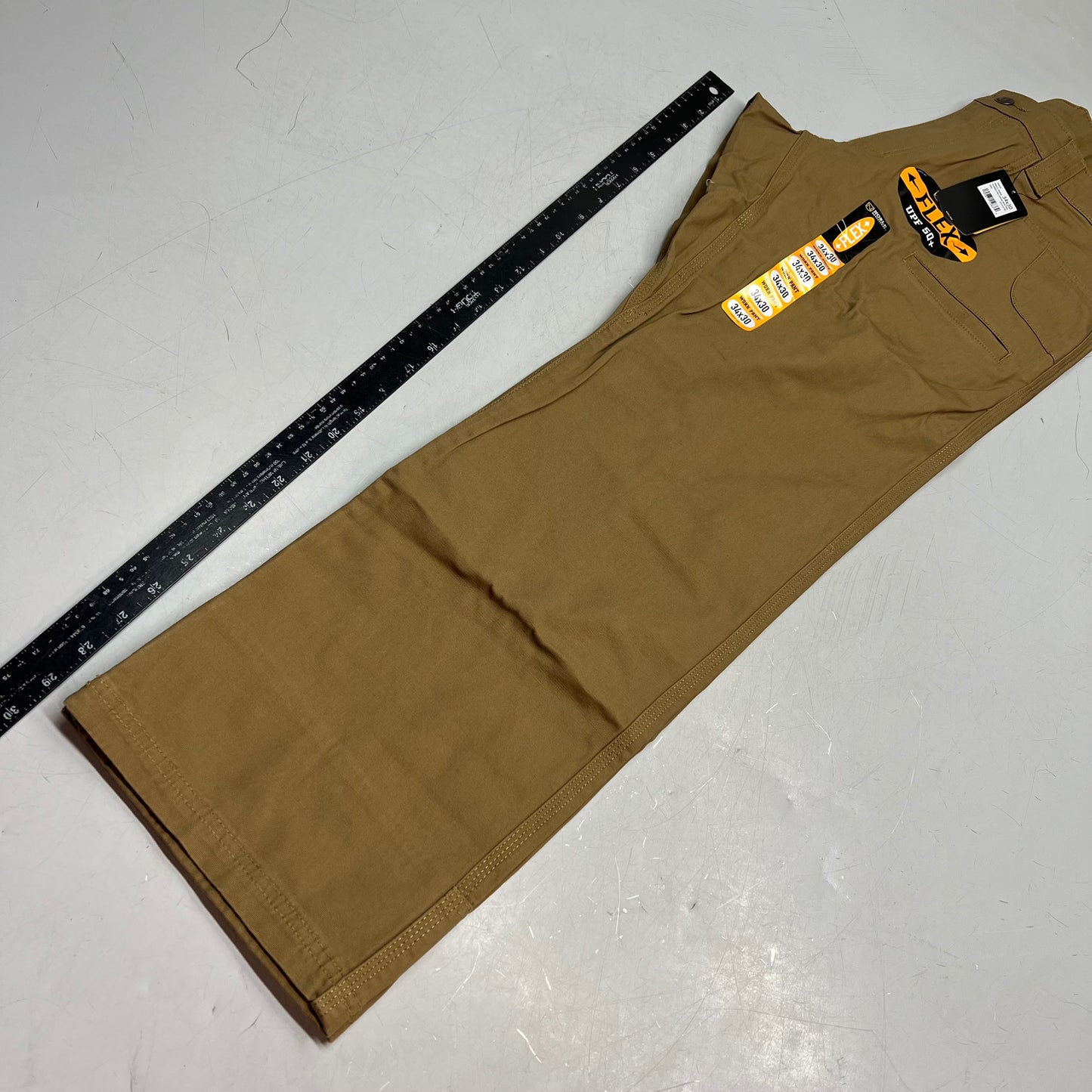 NOBLE OUTFITTERS Canvas Double Front Work Pant Men's Sz 34x30 Coyote 18452