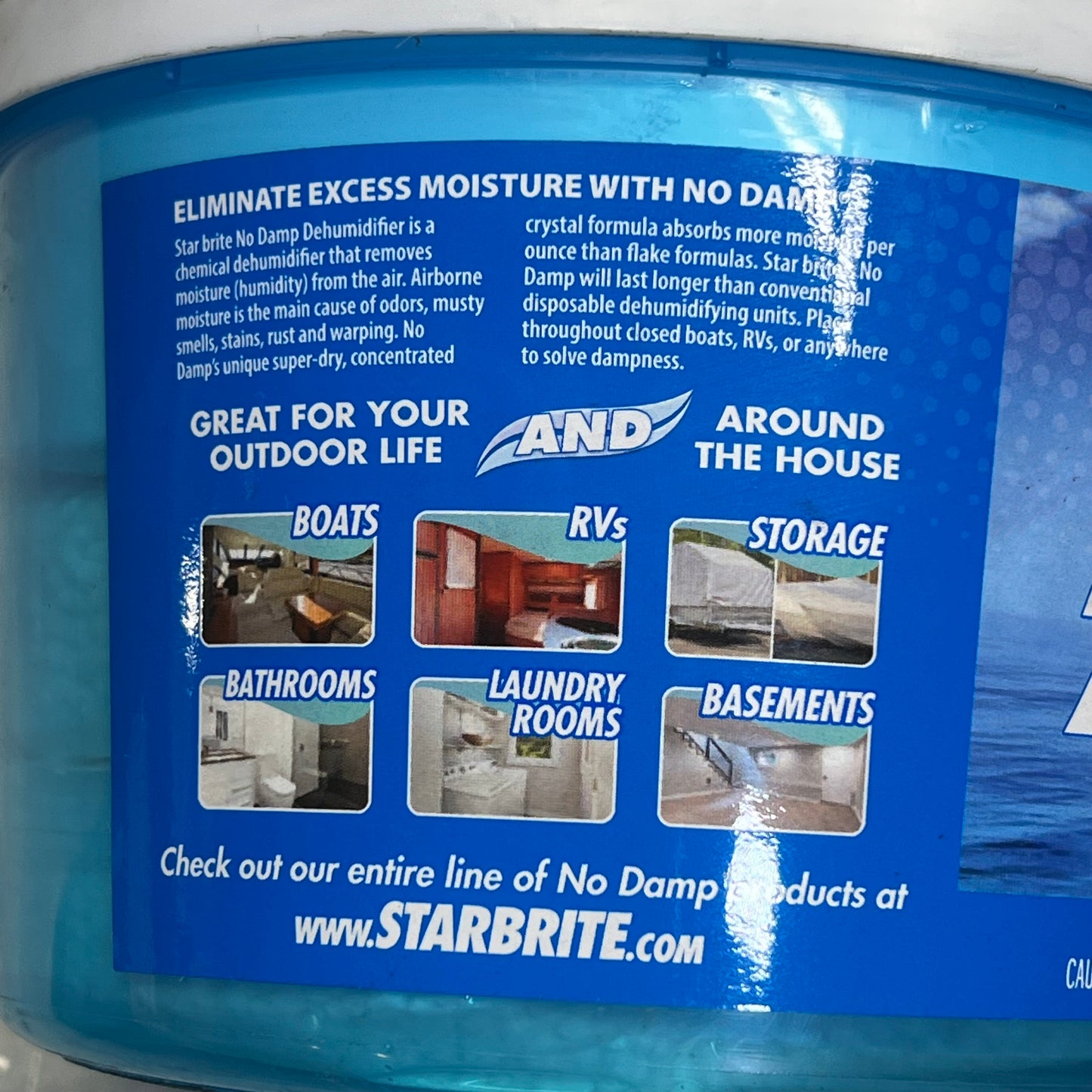 STAR BRITE (2 PACK) No Damp Moisture Absorber Dehumidifier 36 oz White 85401